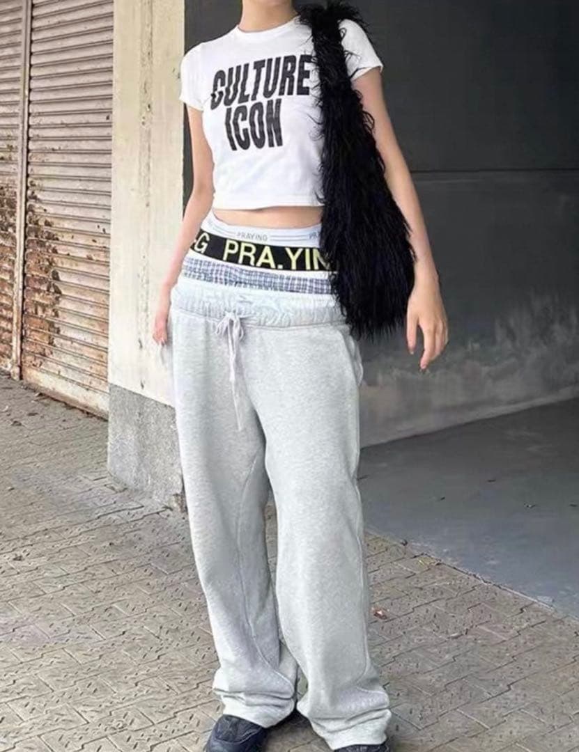 Praying AW24 グレー スウェットパンツ