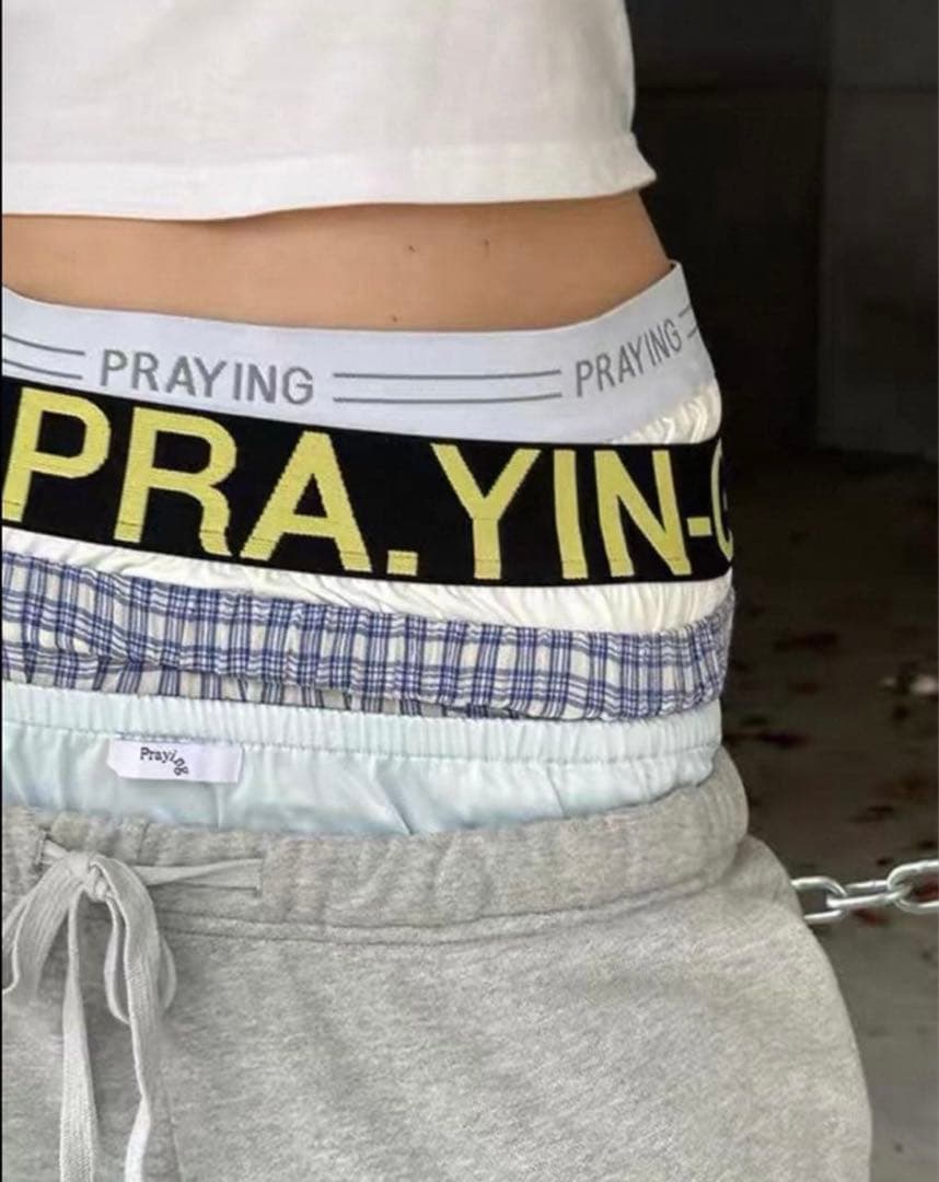 Praying AW24 グレー スウェットパンツ