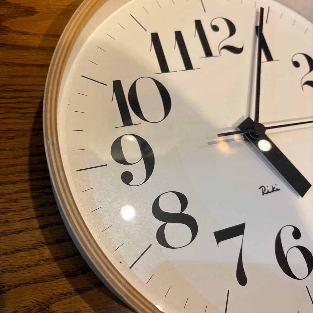 RIKI CLOCK M 壁掛け時計　電波時計 約25cm lemnos