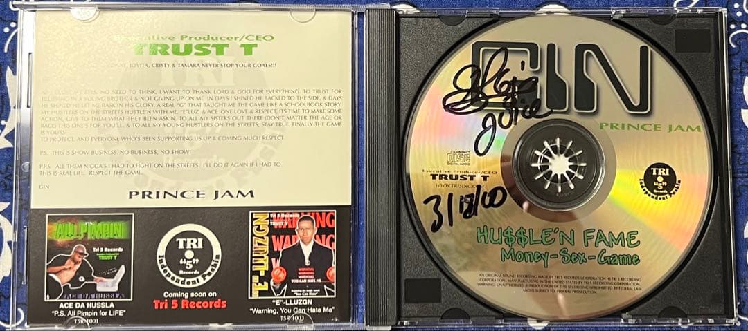 Gin g-rap g-funk g-luv レア大名盤 サイン入り