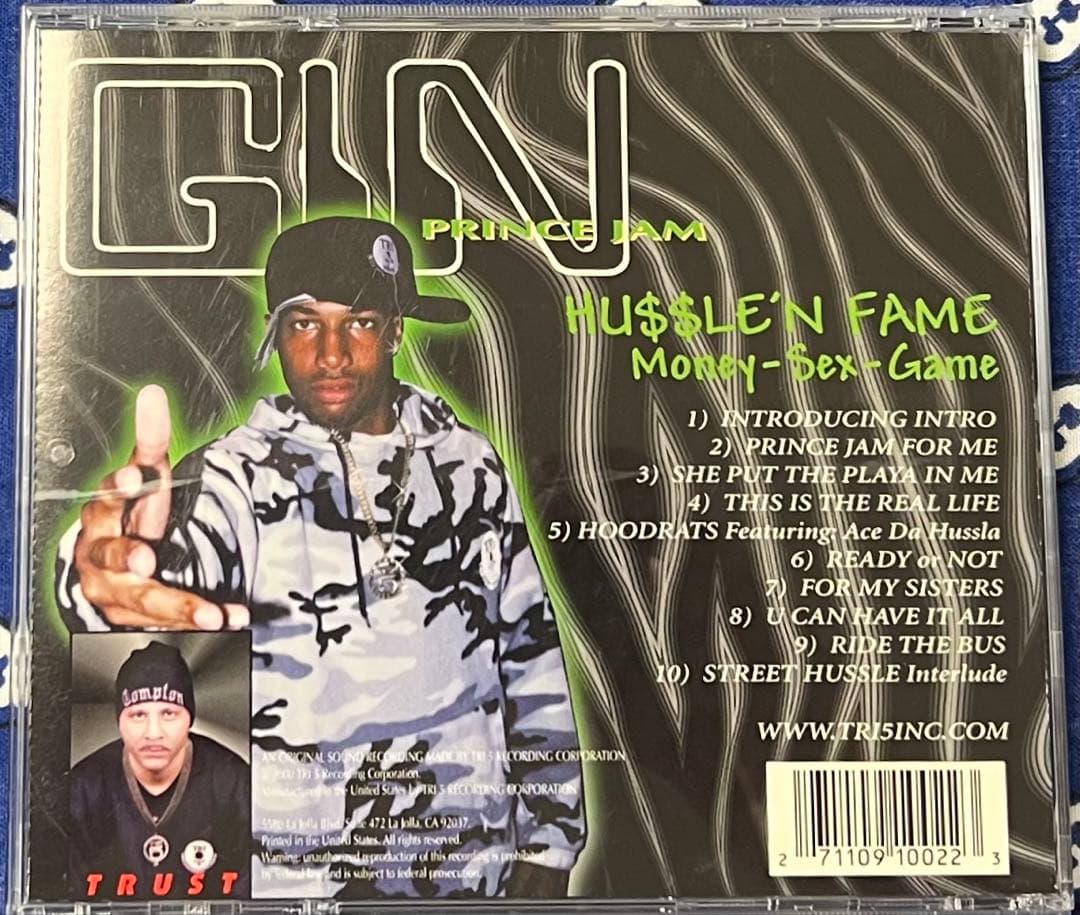 Gin g-rap g-funk g-luv レア大名盤 サイン入り