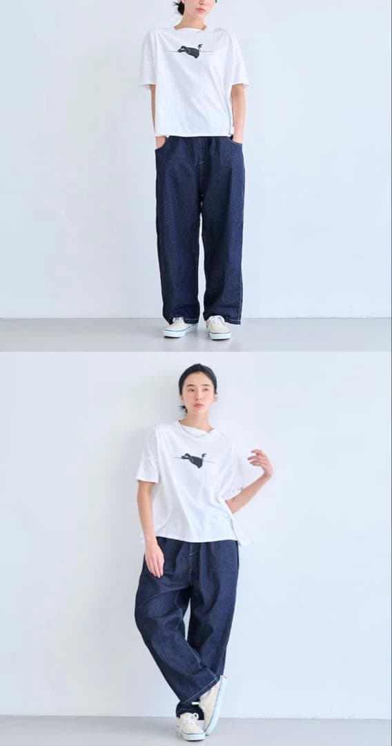 NARU FACTORY 8ozムラデニム　ノッポパンツ
