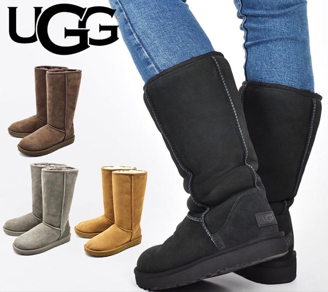 新品・未使用品 UGG CLASSIC TALL II ムートンブーツ 黒