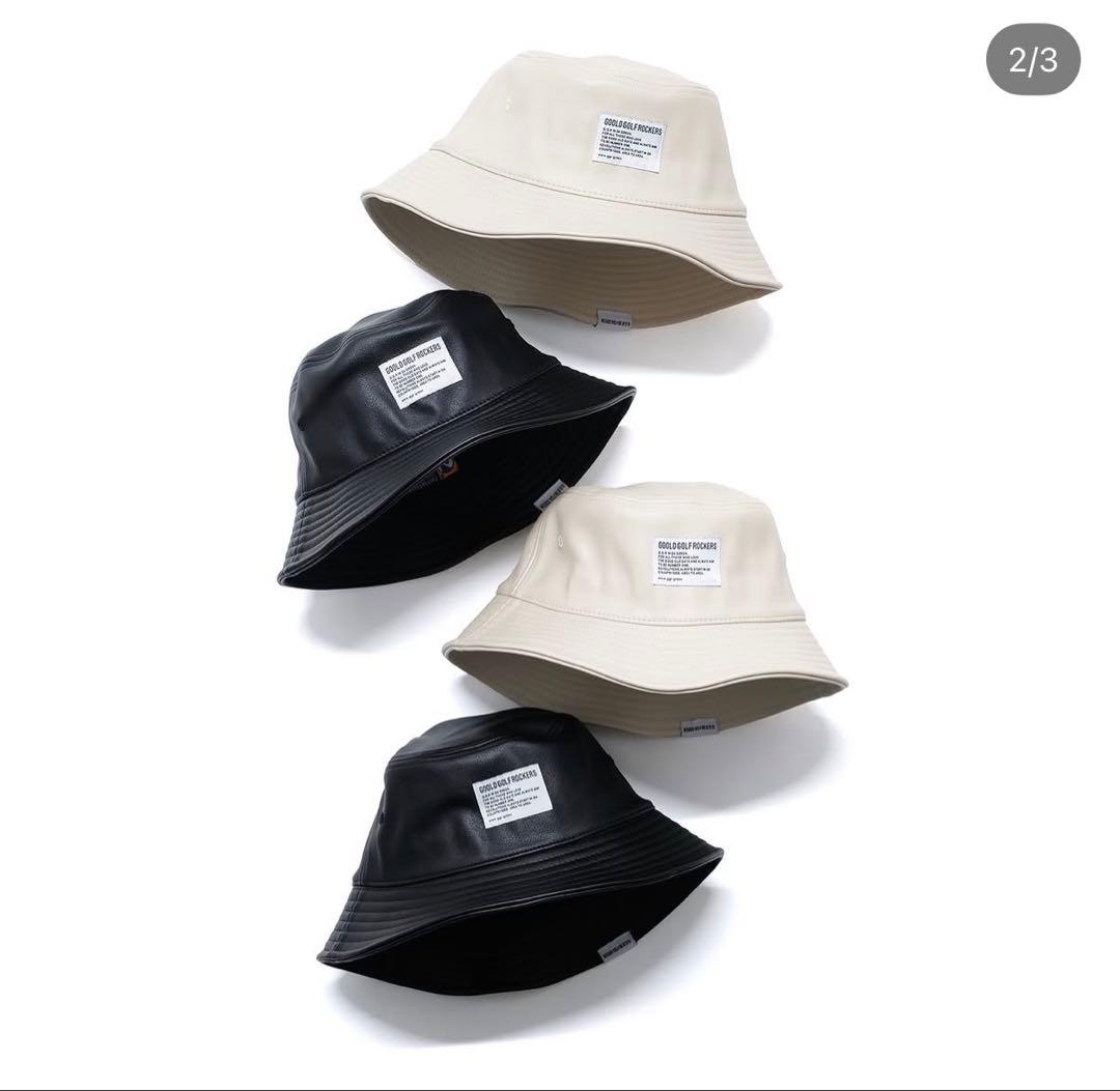 メンズウェア GOOLD GOLF ROCKERS PU LEATHER BUCKET HAT