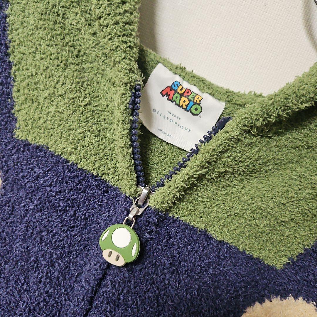 美品 gelato pique スーパーマリオ ルイージ パーカ&ロングパンツ
