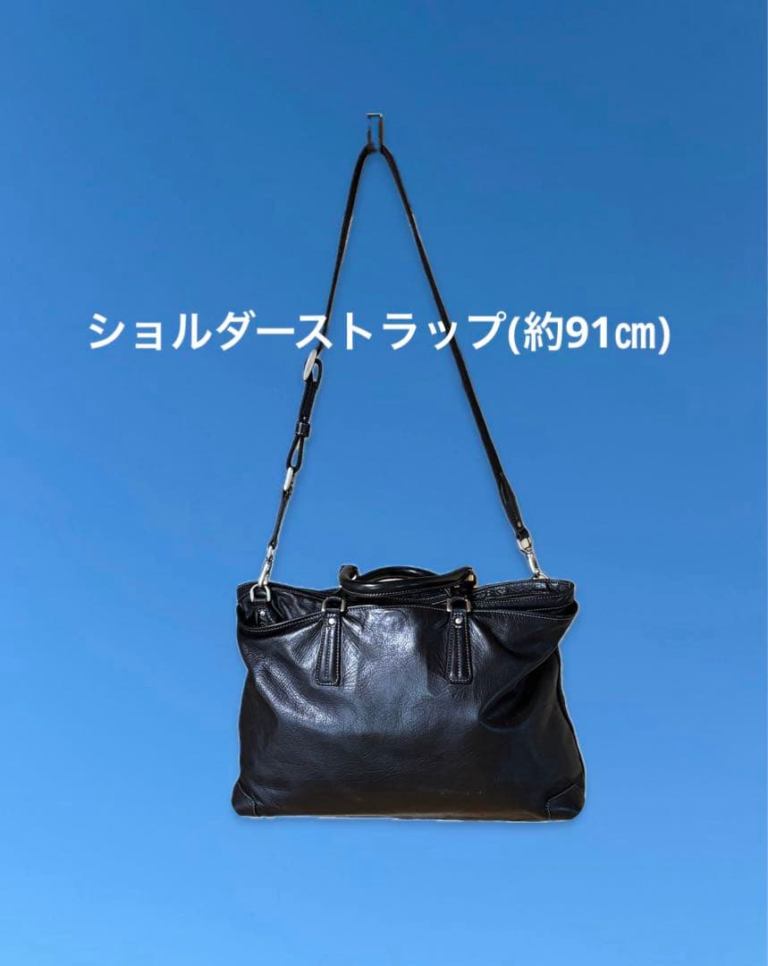 「aniary」レザ－ 2way ボストンバッグ 黒