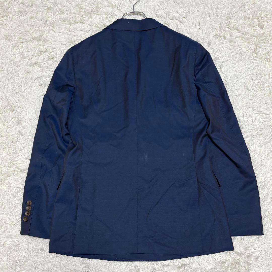 菅田将暉 ダブル スーツ セットアップ ネイビー 玉虫カラー ペイズリー
