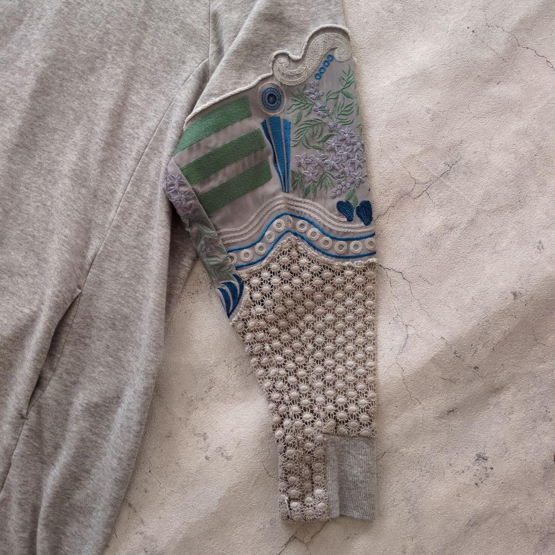 Mame Kurogouchi 刺繍スウェットワンピース