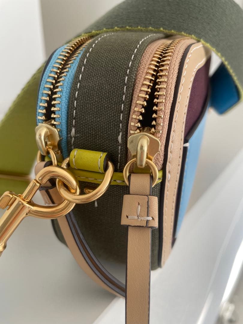トリーバーチ TORY BURCH ミラー キャンバス ミニ クロスボディバッグ