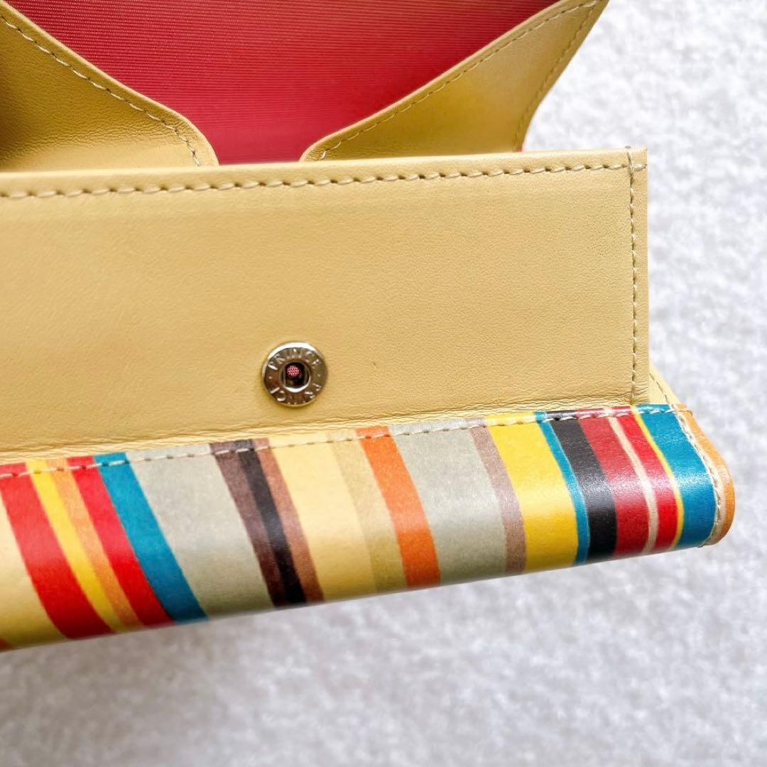 美品 Paul Smith 二つ折り財布 マルチカラー ポールスミス