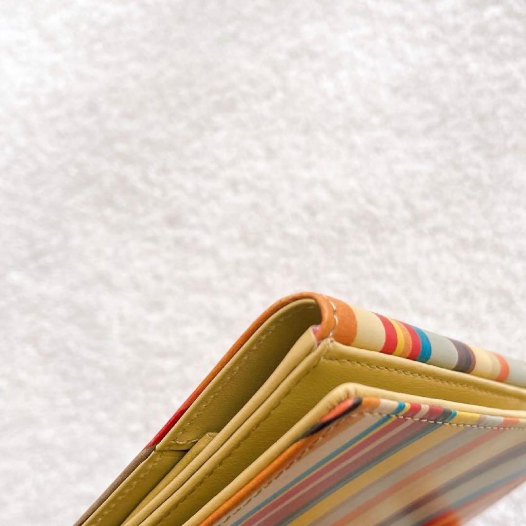 美品 Paul Smith 二つ折り財布 マルチカラー ポールスミス