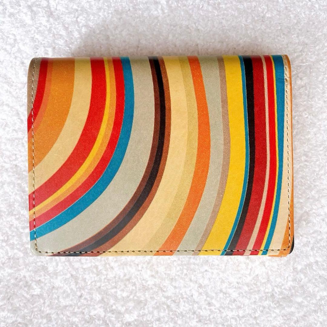 美品 Paul Smith 二つ折り財布 マルチカラー ポールスミス