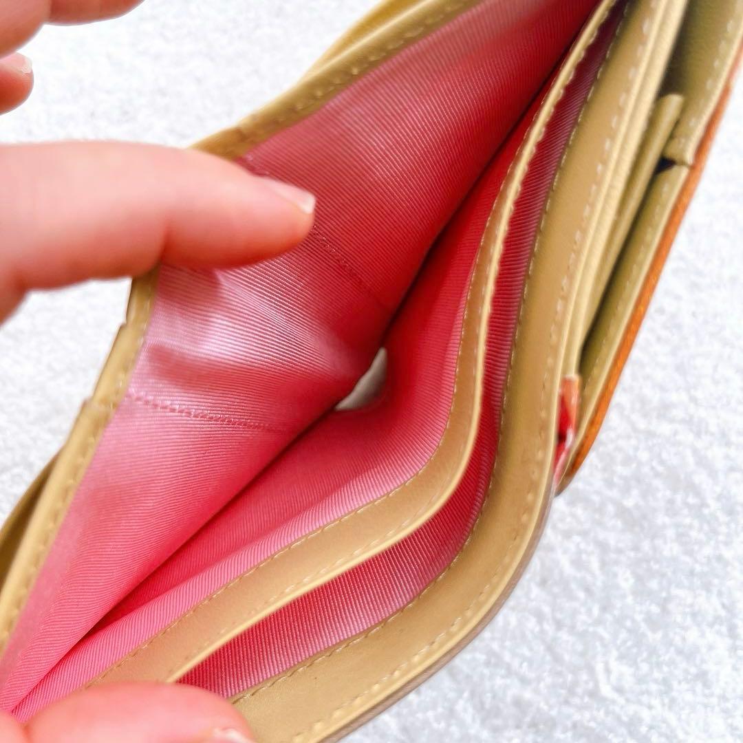 美品 Paul Smith 二つ折り財布 マルチカラー ポールスミス