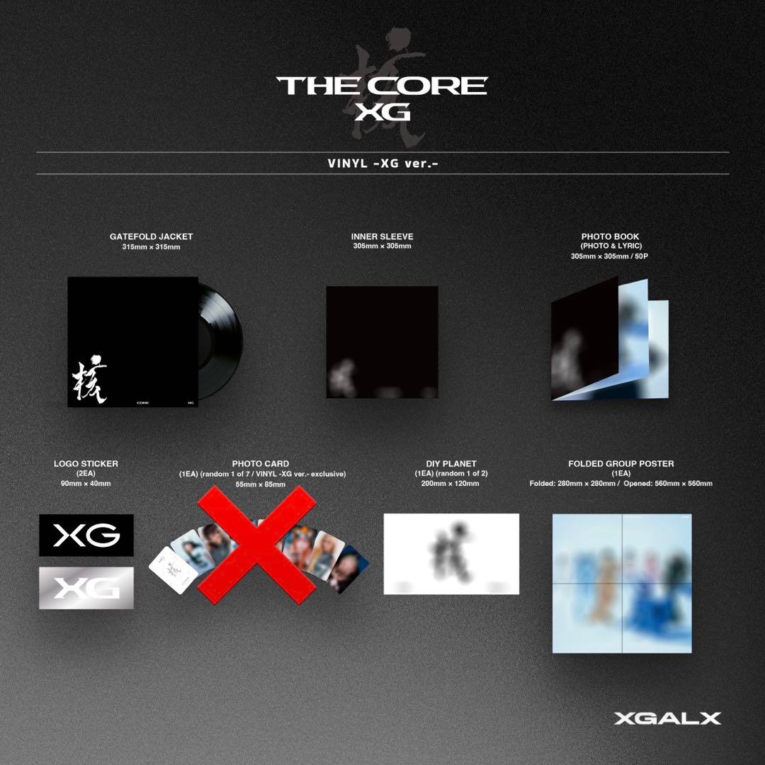 XG THE CORE vinyl レコード トレカなし