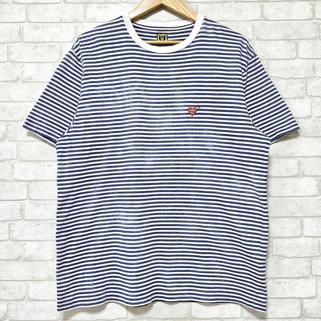 HUMAN MADE ヒューマンメイド ポーダー柄 刺繍ロゴ Tシャツ ハート