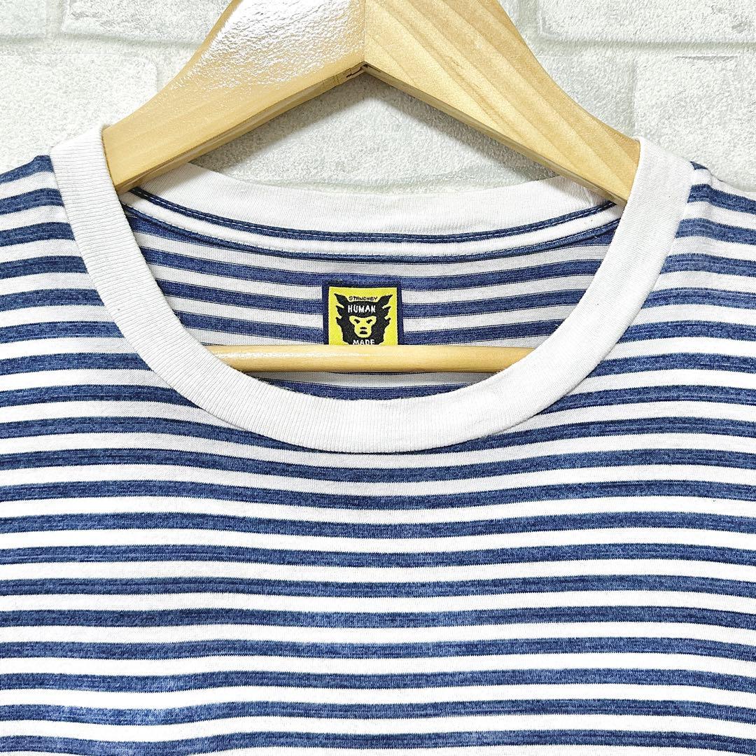 HUMAN MADE ヒューマンメイド ポーダー柄 刺繍ロゴ Tシャツ ハート