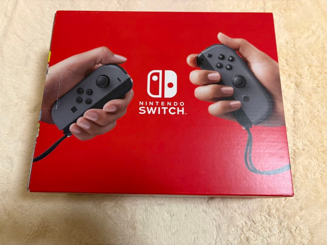 【極美品】Nintendo Switch グレー（バッテリー強化版）使用2-3回