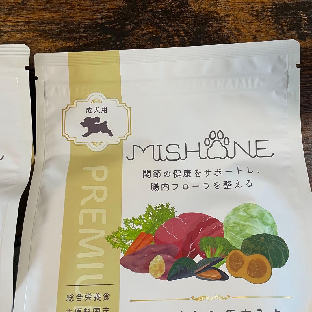 ミシュワン MISHONE 成犬用　ドッグフード 1kg 国産鶏肉・馬肉　2袋