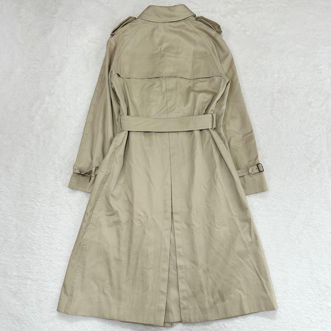 バーバリーブルーレーベル トレンチコート ノバチェック ロング丈 40（L）