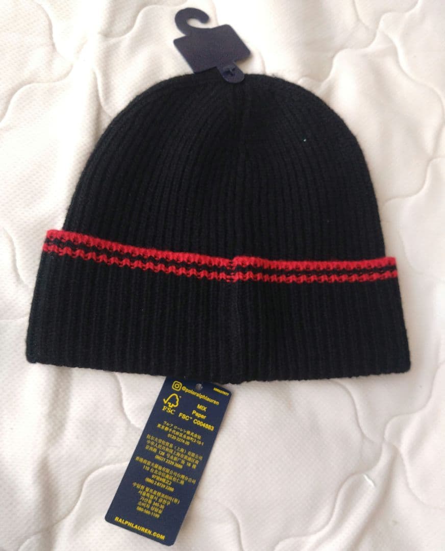 【新品】POLO RALPH LAUREN　ニット帽　ポロベア