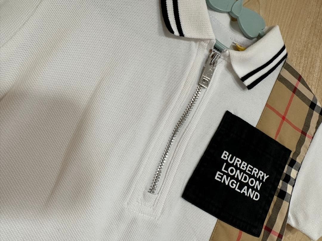 美品⭐︎BURBERRY ポロシャツワンピ白 18M 86cm