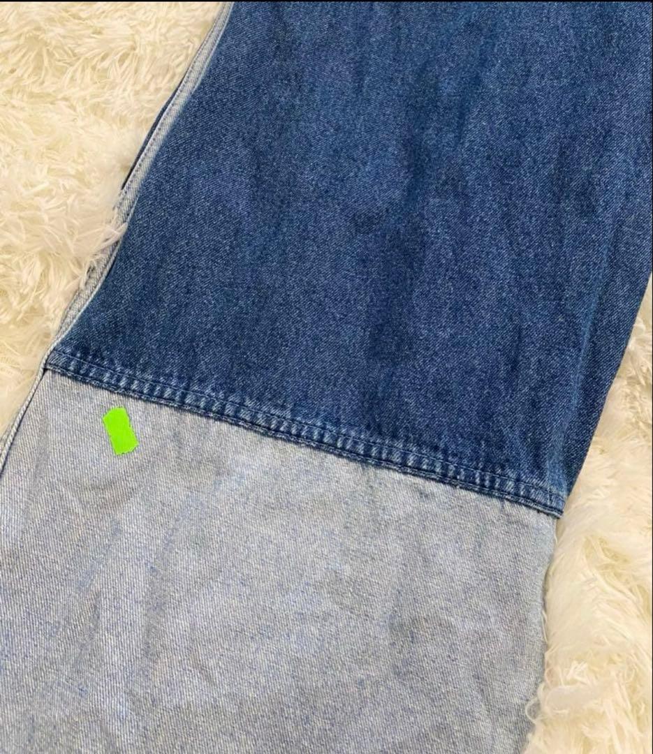 【美品】adidas KSENIASCHNAIDER パッチワークジーンズL