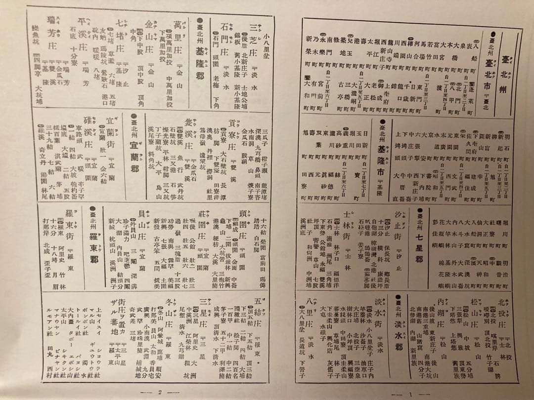 【超希少・戦前】台湾地図　古地図　48万分の1 復刻　日本統治時代　大日本帝国
