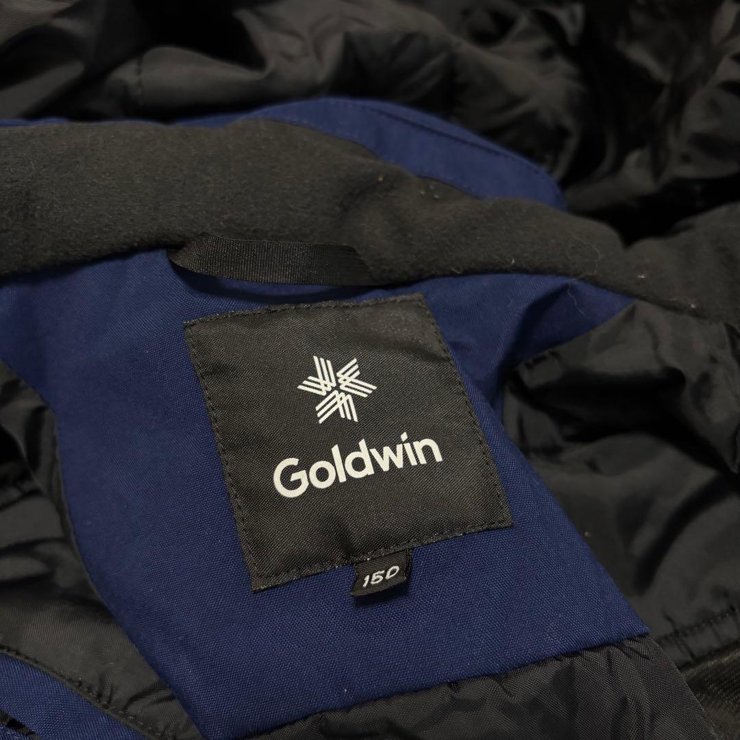 新作 ゴールドウィン Goldwin スノボウェア セットアップ ブルー キッズ