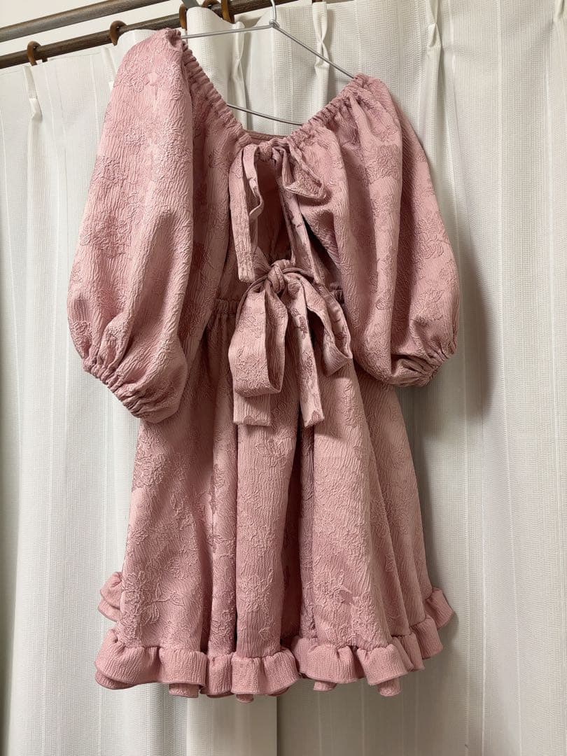 pain lilLilly 限定品　フラワージャガードチュニック　ピンク