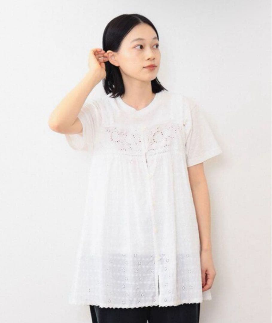BEAMS BOY カットワークキャミソール