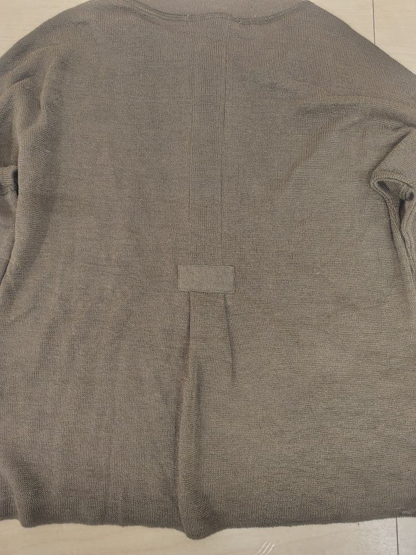 ■新品■evam evaエヴァムエヴァ■麻リネンニットカーディガンブラウン茶