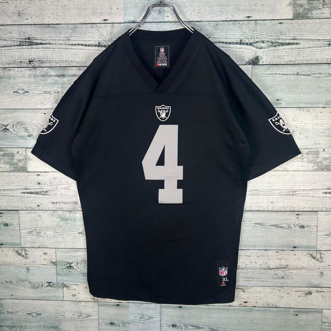 NFL プリントチームロゴ レイダース アメフトゲームシャツ XL 5482