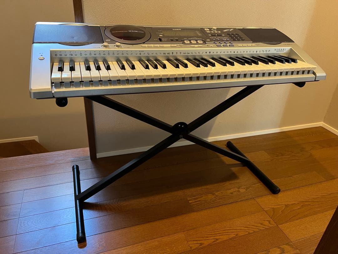 【動作良好 スタンド取説 付】カシオ 電子ピアノ LK-88CD