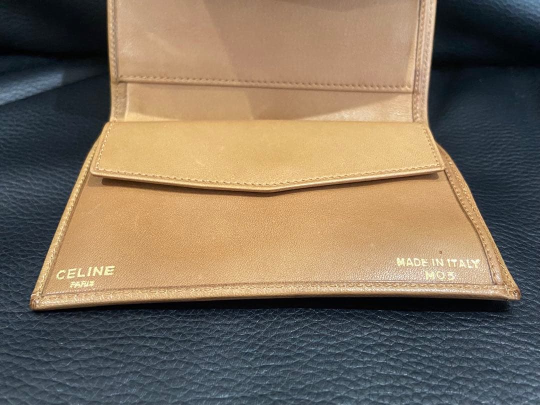 CELINE オールドセリーヌ　三つ折り財布　Cマカダム　馬車　Vintage