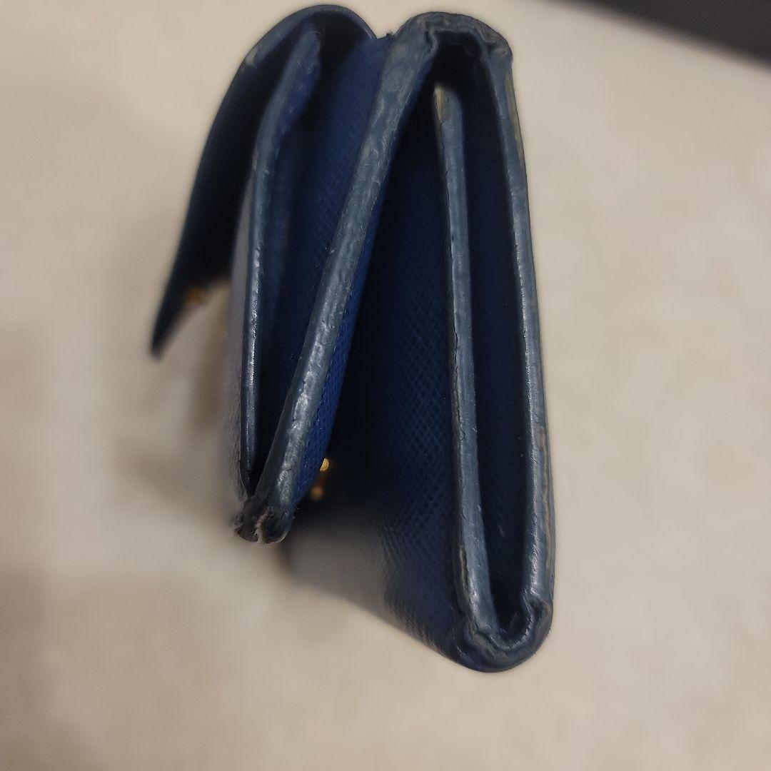 Y*✨様 PRADA 三つ折り財布 ネイビー