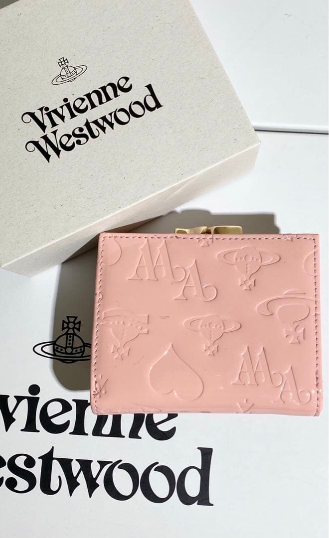 可愛いピンク色三つ折り財布5114577