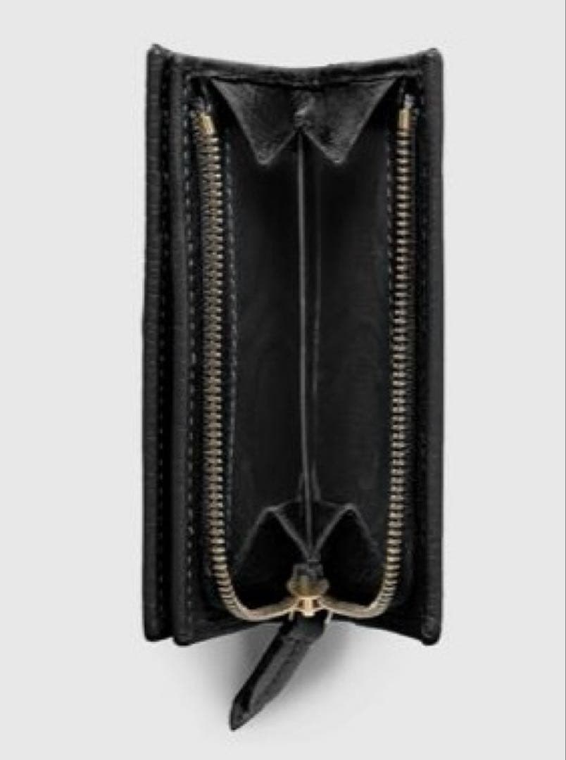 GUCCI ダブルGウォレット ブラックレザー