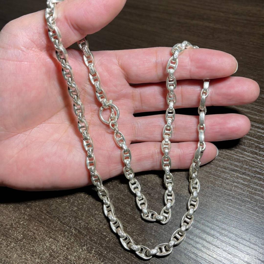 ネックレス ヴィンテージ アンカーチェーン マンテル ストリート シルバー925