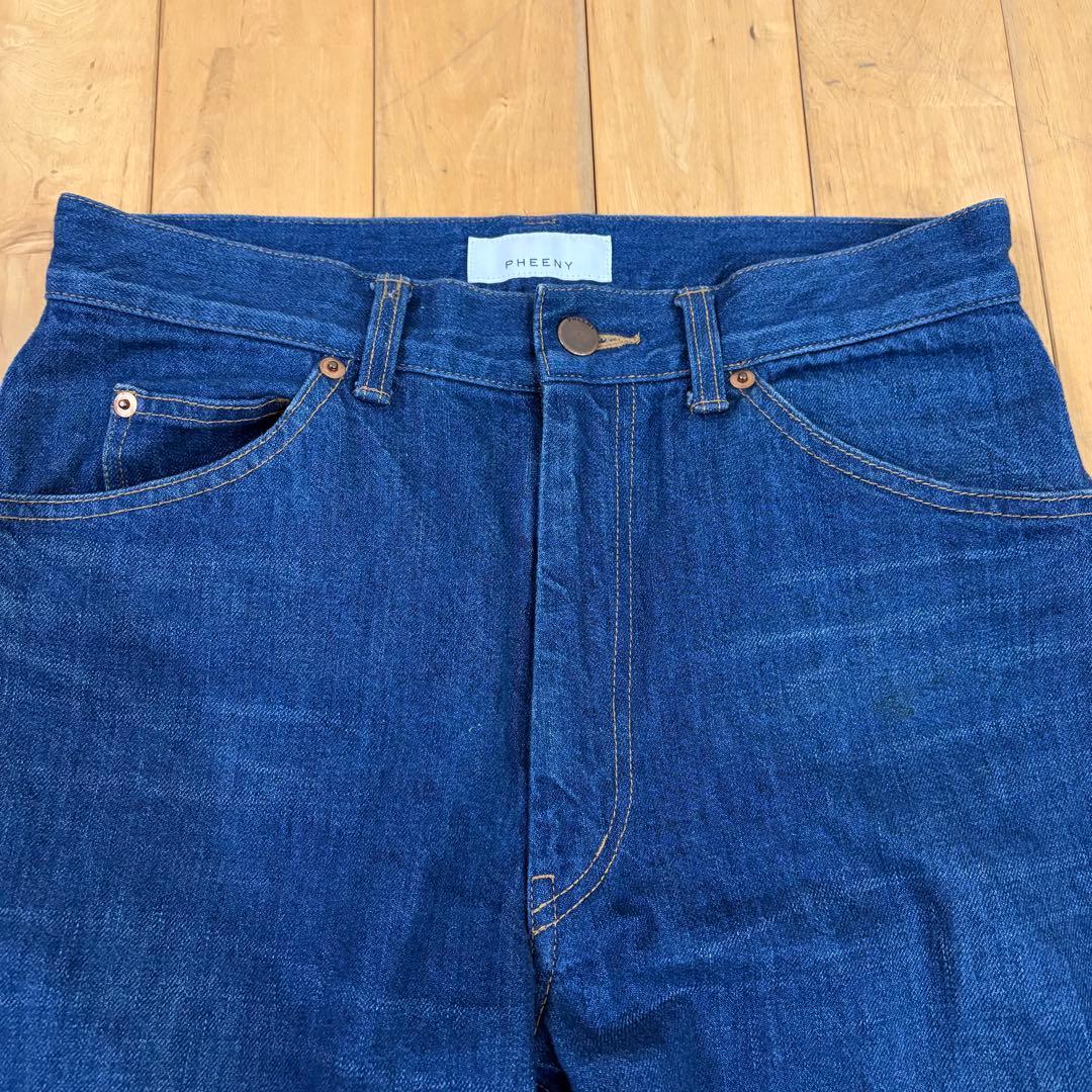 ☆PHEENY☆DENIM WIDE TUCK SLACKS　デニムパンツ　M