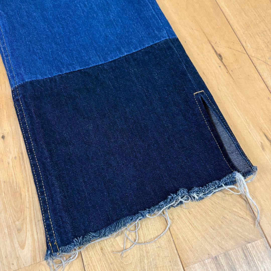 ☆PHEENY☆DENIM WIDE TUCK SLACKS　デニムパンツ　M