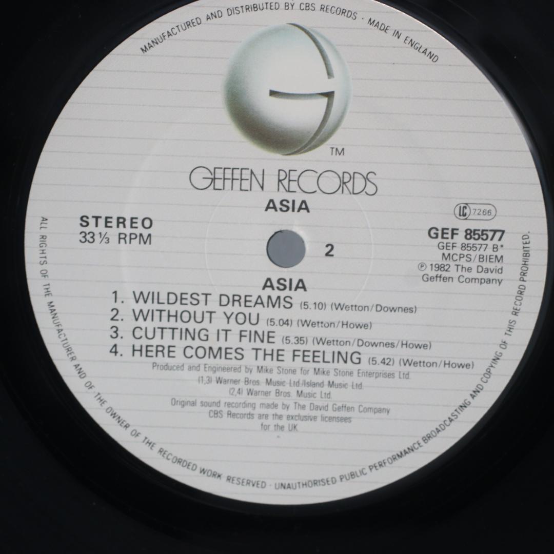 英LP Asia Asia UK盤 ステレオ エイジア GEF 85577