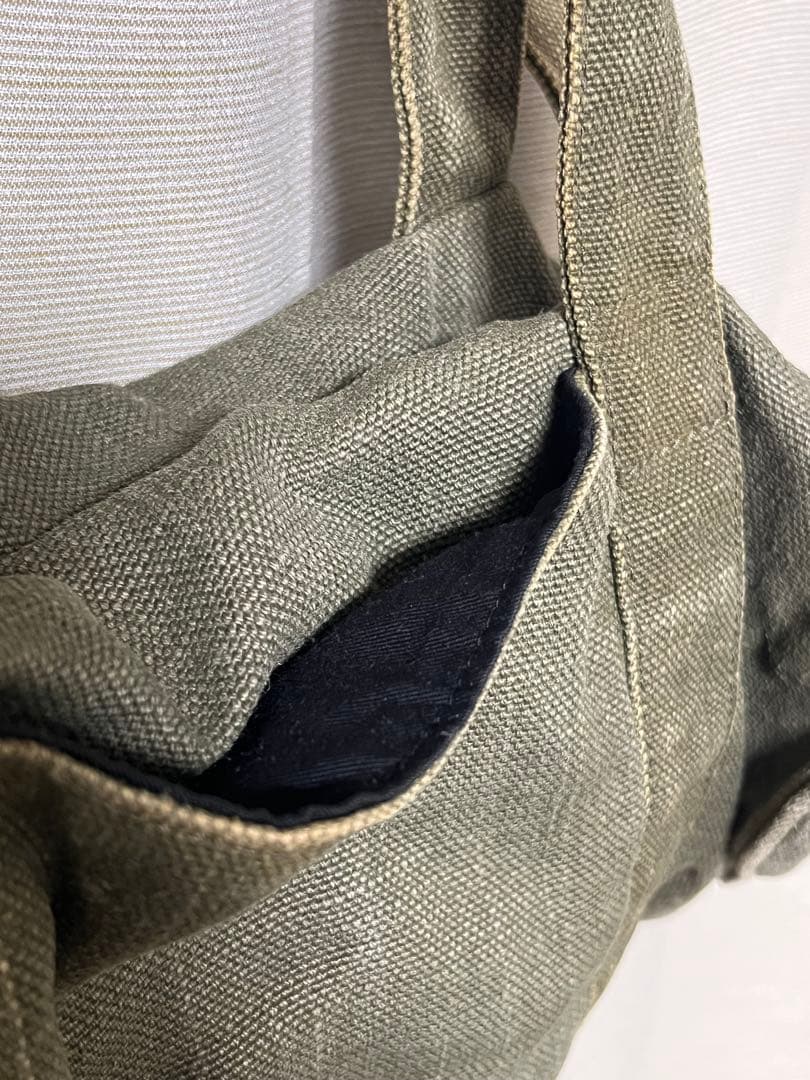 【フランス製】 A.P.C. 90's ドラム ショルダーバッグ ミリタリー