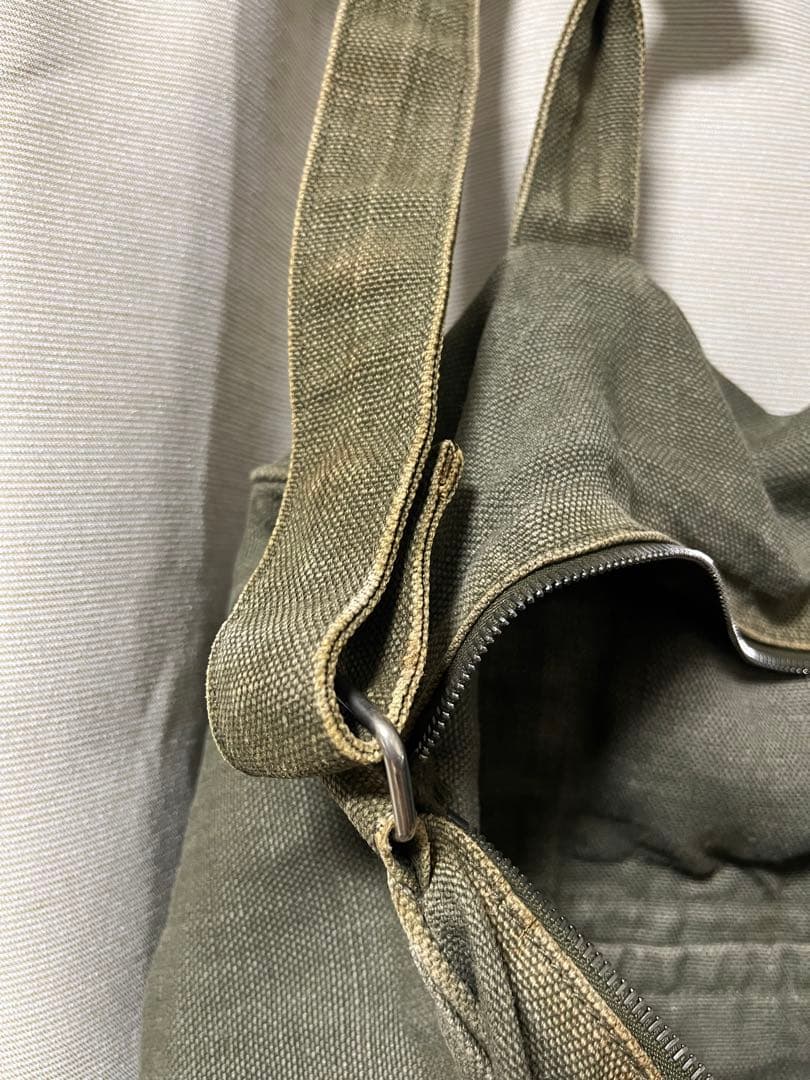 【フランス製】 A.P.C. 90's ドラム ショルダーバッグ ミリタリー
