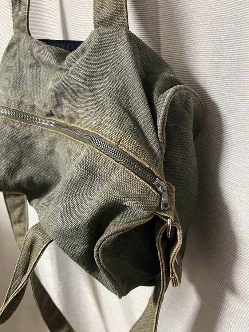 【フランス製】 A.P.C. 90's ドラム ショルダーバッグ ミリタリー