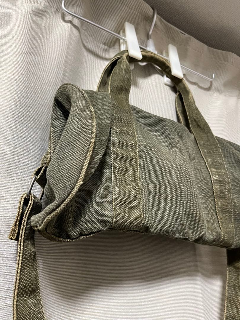 【フランス製】 A.P.C. 90's ドラム ショルダーバッグ ミリタリー