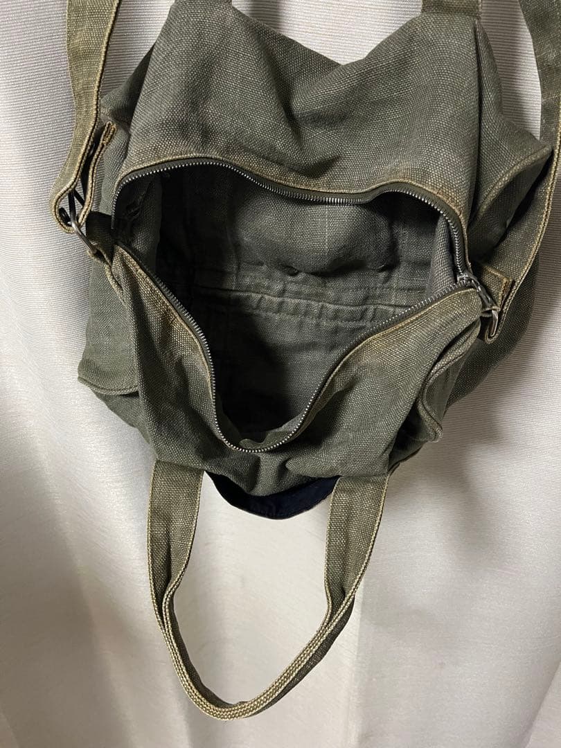 【フランス製】 A.P.C. 90's ドラム ショルダーバッグ ミリタリー