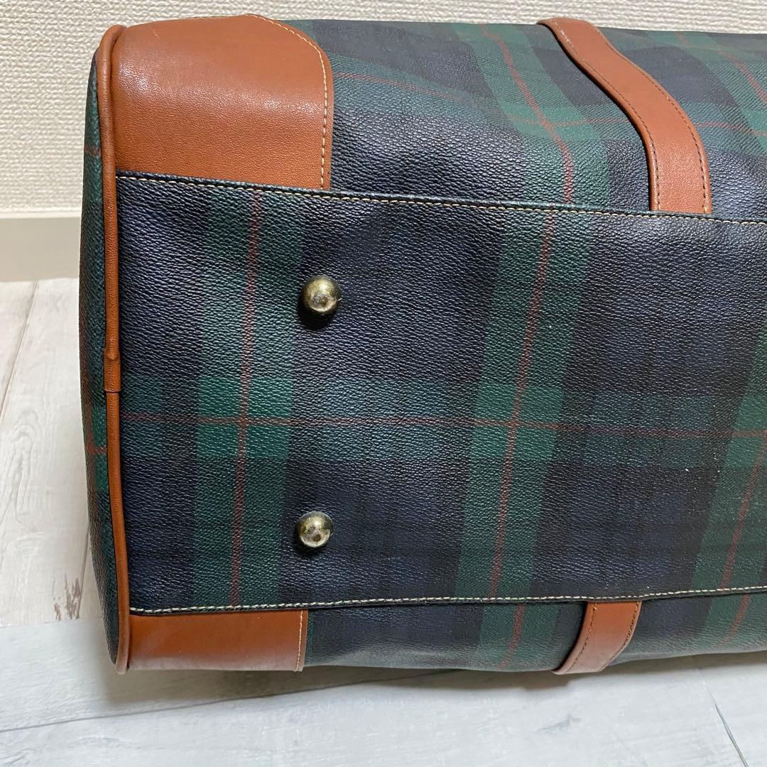 ポロ マレット Polo Mallet チェック柄 ボストンバッグ ヴィンテージ