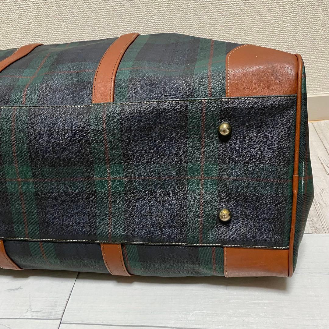 ポロ マレット Polo Mallet チェック柄 ボストンバッグ ヴィンテージ