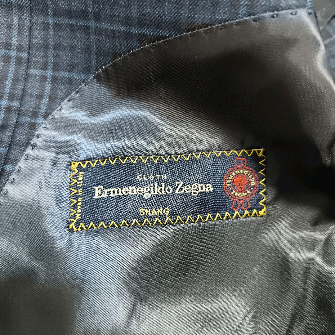 Savile Row zegna チェック柄テーラードジャケット
