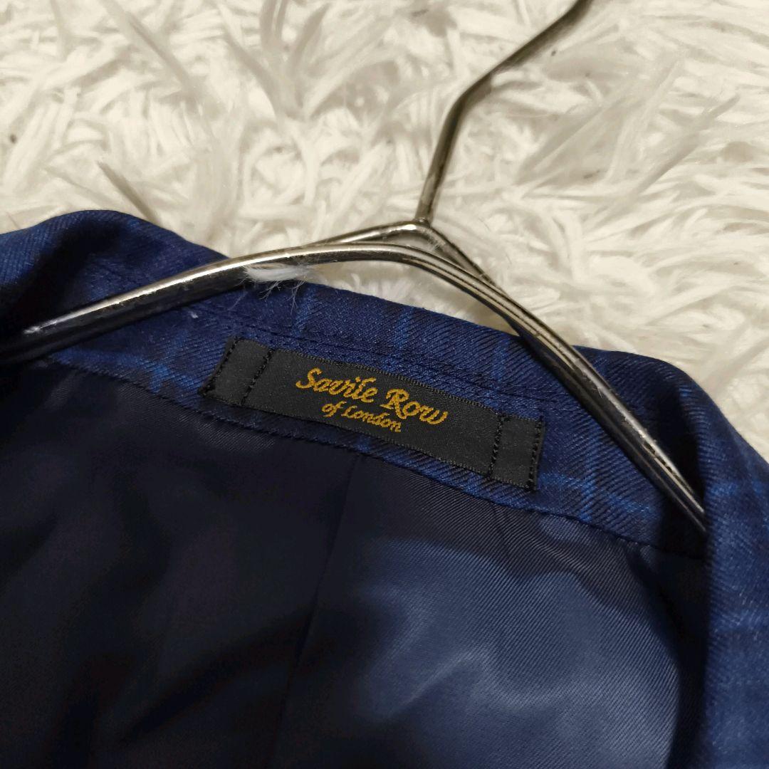 Savile Row zegna チェック柄テーラードジャケット